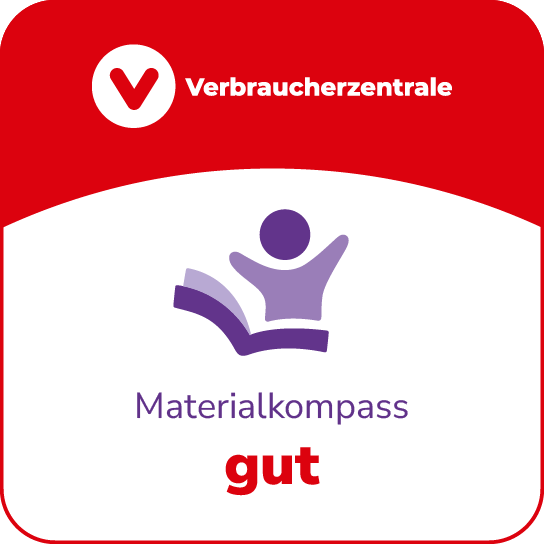 Qualitätssigel Materialkompass VZBV